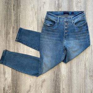 Lucky Brand High Rise Skinny Bridgette Ankle Womens Stretch Blue Jeans Size 6/28